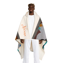 Cargar imagen en el visor de la galería, Nicana Graffiti Hooded Sherpa Fleece Blanket