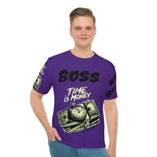 Cargar imagen en el visor de la galería, Nicana Boss Men's Loose T-shirt- Royal Purple