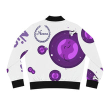 将图片加载到图库查看器,Nicana Planet Purple Women's Bomber Jacket (AOP)