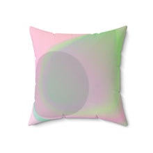 将图片加载到图库查看器,Nicana Rosa y Verde Spun Polyester Square Pillow