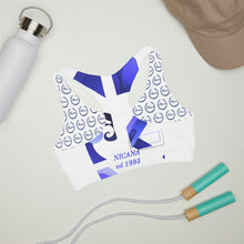 将图片加载到图库查看器,Nicana Signature Blue Girls' Double Lined Seamless Sports Bra