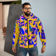 Cargar imagen en el visor de la galería, Nicana Color Block Unisex Zip Hoodie