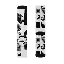 Cargar imagen en el visor de la galería, Nicana Black/ White Block Socks
