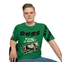 Cargar imagen en el visor de la galería, Nicana Boss Men's Loose T-shirt- Mula Green