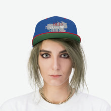 将图片加载到图库查看器,Nicana Red, White and Blue Unisex Flat Bill Hat