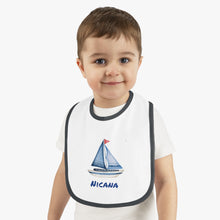 Cargar imagen en el visor de la galería, Nicana Baby Sail On Jersey Bib