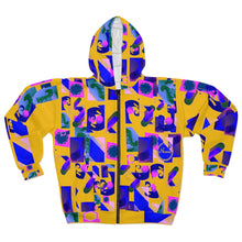 Cargar imagen en el visor de la galería, Nicana Color Block Unisex Zip Hoodie