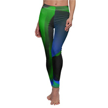 Cargar imagen en el visor de la galería, Nicana Azul Verde Women's Casual Leggings