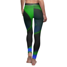 Cargar imagen en el visor de la galería, Nicana Azul Verde Women's Casual Leggings