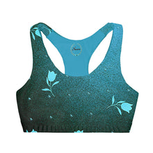 将图片加载到图库查看器,Nicana Turquoise Tuplis Girls' Double Lined Seamless Sports Bra