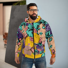 Cargar imagen en el visor de la galería, Nicana Caribbean Comic View Unisex Zip Hoodie