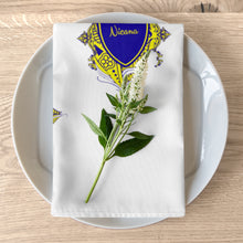 Cargar imagen en el visor de la galería, Nicana Blue & Yellow GOLD Napkins