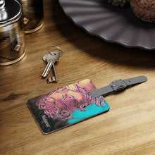 Load image into Gallery viewer, Nicana Peek-a-Boo Pink Luggage Tag, Rectangle