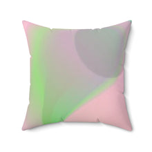 将图片加载到图库查看器,Nicana Rosa y Verde Spun Polyester Square Pillow