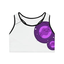 将图片加载到图库查看器,Nicana Planet Purple Sports Bra (AOP)