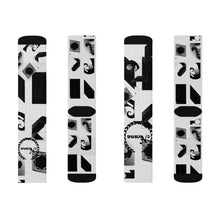 Cargar imagen en el visor de la galería, Nicana Black/ White Block Socks