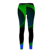 Cargar imagen en el visor de la galería, Nicana Azul Verde Women's Casual Leggings