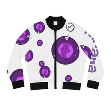 将图片加载到图库查看器,Nicana Planet Purple Women's Bomber Jacket (AOP)