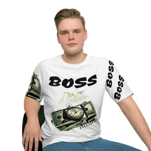 Cargar imagen en el visor de la galería, Nicana Boss Men's Loose T-shirt- white