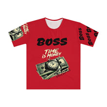Cargar imagen en el visor de la galería, Nicana Boss Men's Loose T-shirt- dark red
