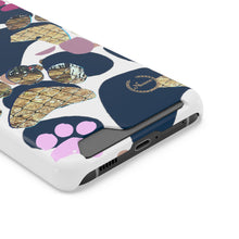 将图片加载到图库查看器,Nicana Paw on paws Phone Case With Card Holder