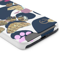 将图片加载到图库查看器,Nicana Paw on paws Phone Case With Card Holder