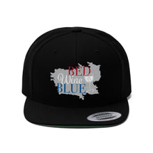 将图片加载到图库查看器,Nicana Red, White and Blue Unisex Flat Bill Hat