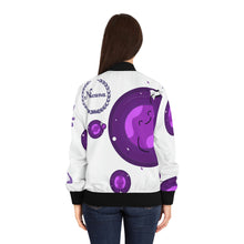 将图片加载到图库查看器,Nicana Planet Purple Women's Bomber Jacket (AOP)