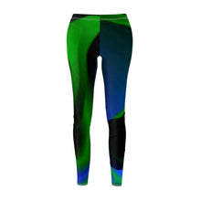 Cargar imagen en el visor de la galería, Nicana Azul Verde Women's Casual Leggings