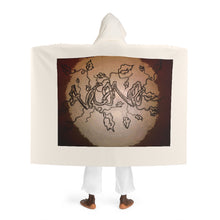 Cargar imagen en el visor de la galería, Nicana Hooded Sherpa Fleece Unisex Blanket