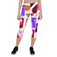 Cargar imagen en el visor de la galería, Nicana Color Check Capri Leggings