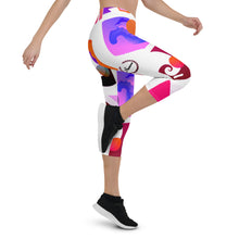 Cargar imagen en el visor de la galería, Nicana Color Check Capri Leggings