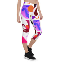 Cargar imagen en el visor de la galería, Nicana Color Check Capri Leggings