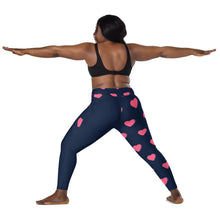 Cargar imagen en el visor de la galería, Nicana Hearts Crossover leggings with pockets