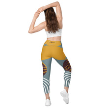Cargar imagen en el visor de la galería, Nicana Egyptian Crossover leggings with pockets