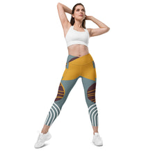 Cargar imagen en el visor de la galería, Nicana Egyptian Crossover leggings with pockets