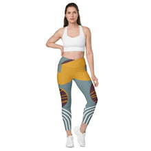 Cargar imagen en el visor de la galería, Nicana Egyptian Crossover leggings with pockets