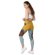Cargar imagen en el visor de la galería, Nicana Egyptian Crossover leggings with pockets