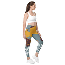 Cargar imagen en el visor de la galería, Nicana Egyptian Crossover leggings with pockets