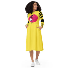 Cargar imagen en el visor de la galería, Nicana Fashion Long sleeve midi dress