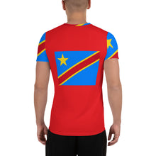 Load image into Gallery viewer, Democratic Republic of The Congo  Men's Athletic T-shirt