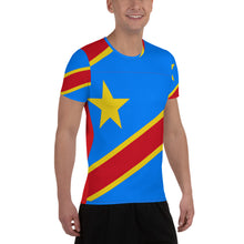 Load image into Gallery viewer, Democratic Republic of The Congo  Men's Athletic T-shirt