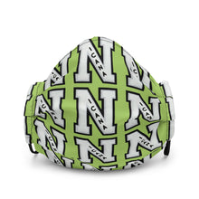 Cargar imagen en el visor de la galería, Nicana Letterman Premium face mask Lime Green