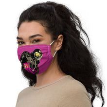 Load image into Gallery viewer, Da Gas Block Premium face mask fuchsia