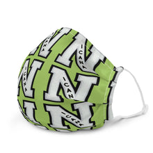 Cargar imagen en el visor de la galería, Nicana Letterman Premium face mask Lime Green