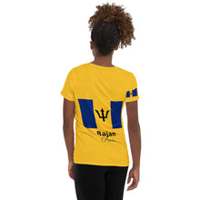 Cargar imagen en el visor de la galería, Nicana Bajan Pride Women's Athletic T-shirt
