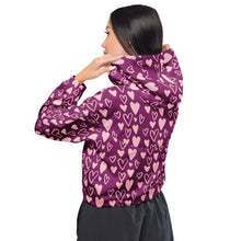 将图片加载到图库查看器,Nicana Queen of Hearts Women’s cropped windbreaker