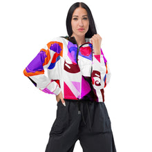 Cargar imagen en el visor de la galería, Nicana Color Block Women’s cropped windbreaker