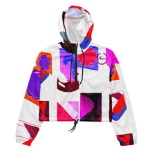Cargar imagen en el visor de la galería, Nicana Color Block Women’s cropped windbreaker