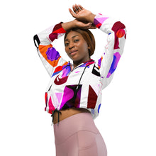 Cargar imagen en el visor de la galería, Nicana Color Block Women’s cropped windbreaker